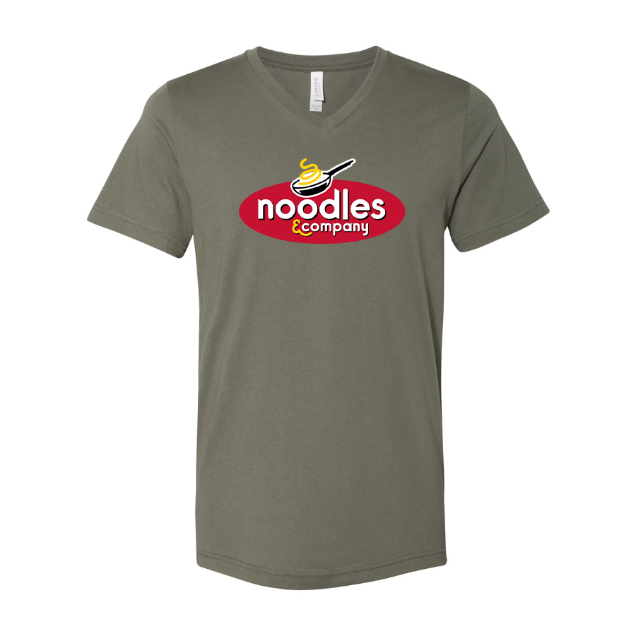 Men's Noodles & Company  BELLA + CANVAS - Jersey V-Neck T-Shirt